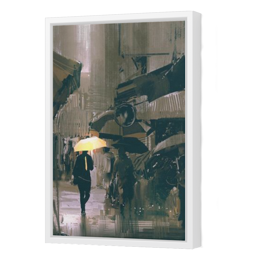 Thumbnail for Canvas - White Floating Frame