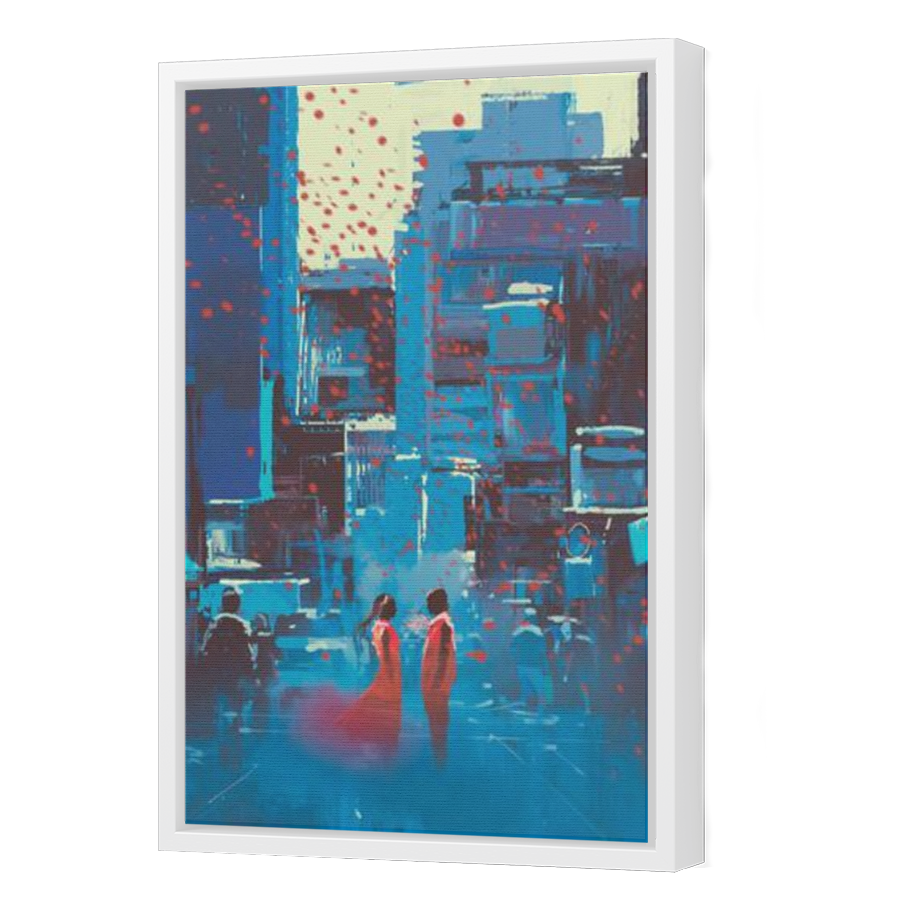 Thumbnail for Canvas - White Floating Frame