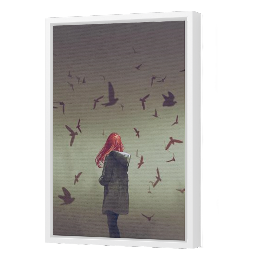 Thumbnail for Canvas - White Floating Frame