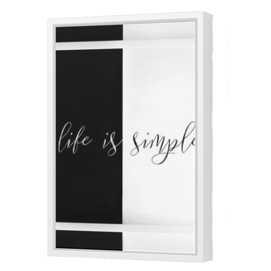 Thumbnail for Canvas - White Floating Frame