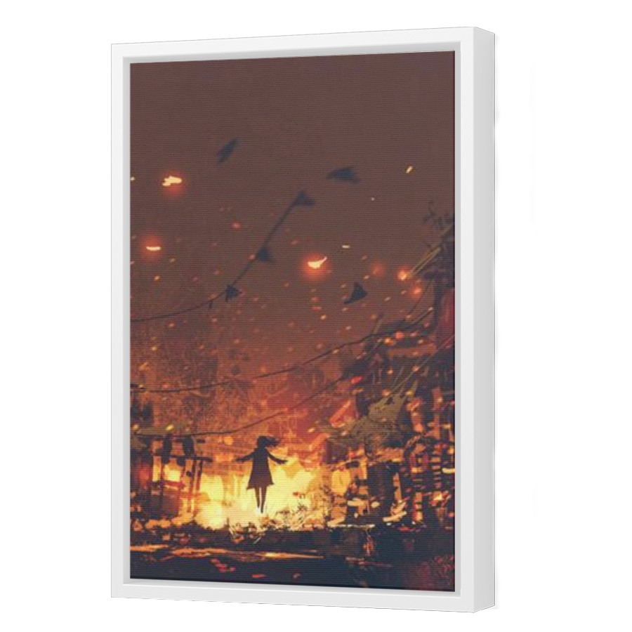 Thumbnail for Canvas - White Floating Frame