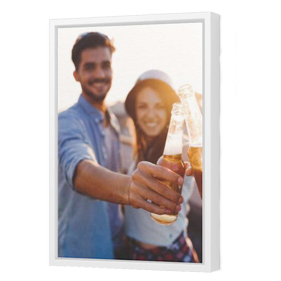 Thumbnail for Canvas - White Floating Frame