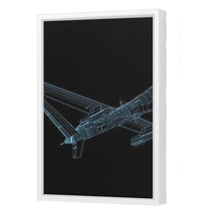 Thumbnail for Canvas - White Floating Frame