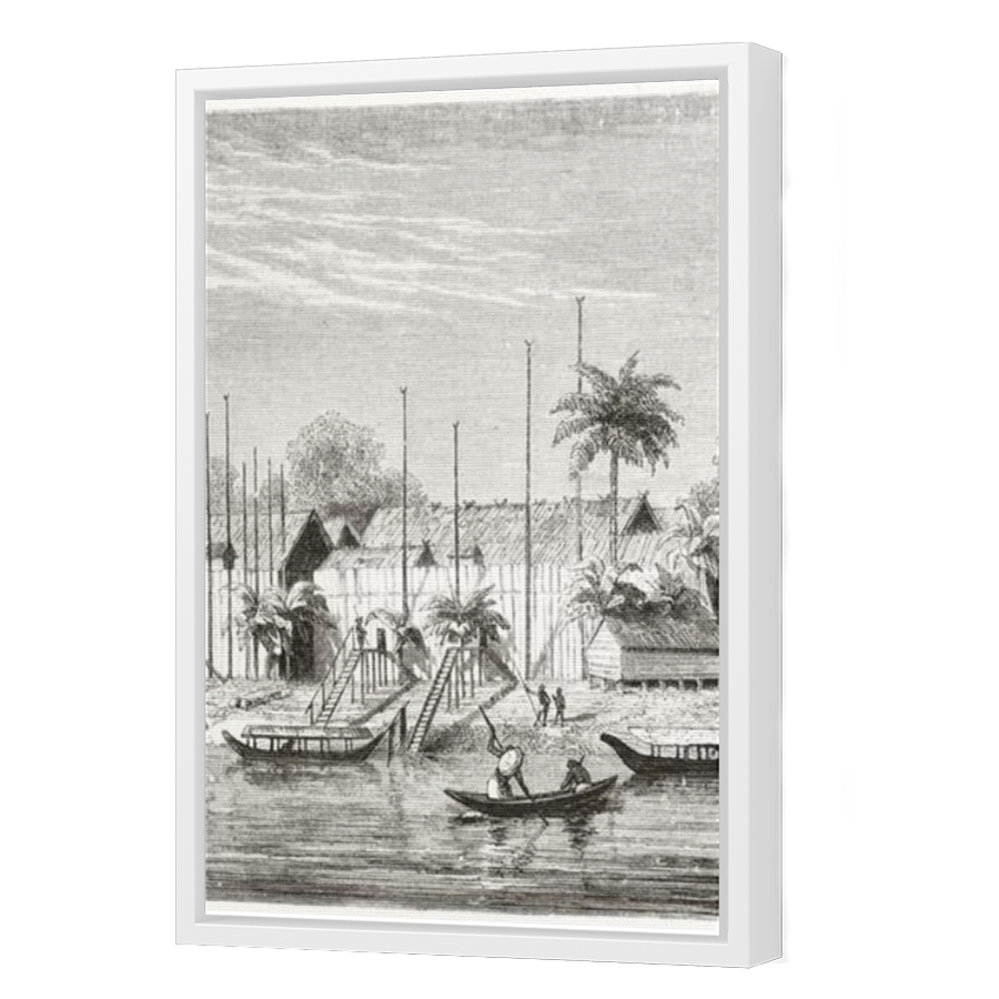 Thumbnail for Canvas - White Floating Frame