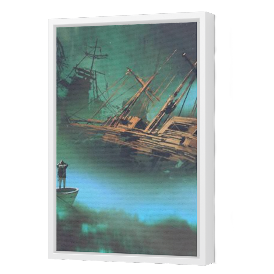 Thumbnail for Canvas - White Floating Frame
