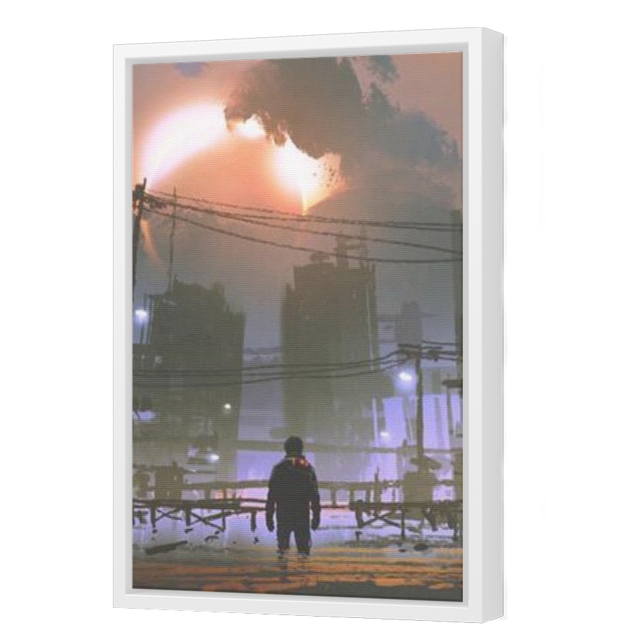 Thumbnail for Canvas - White Floating Frame