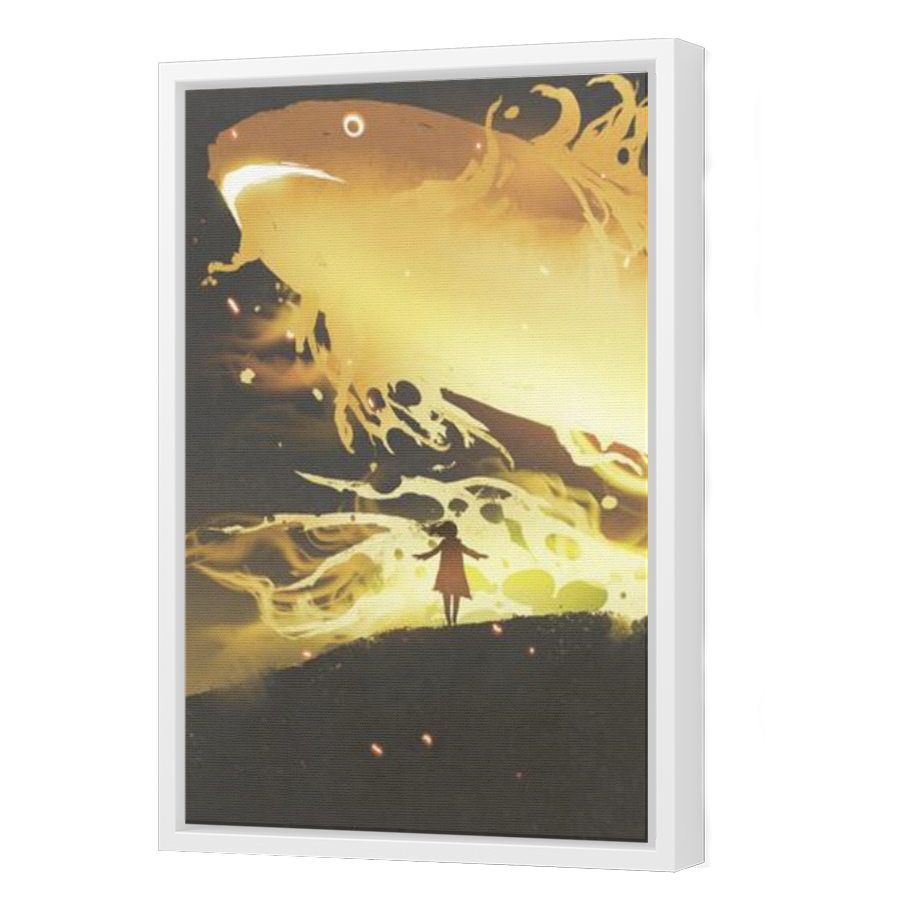 Thumbnail for Canvas - White Floating Frame