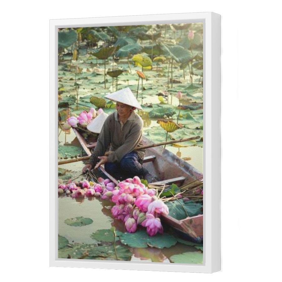 Thumbnail for Canvas - White Floating Frame