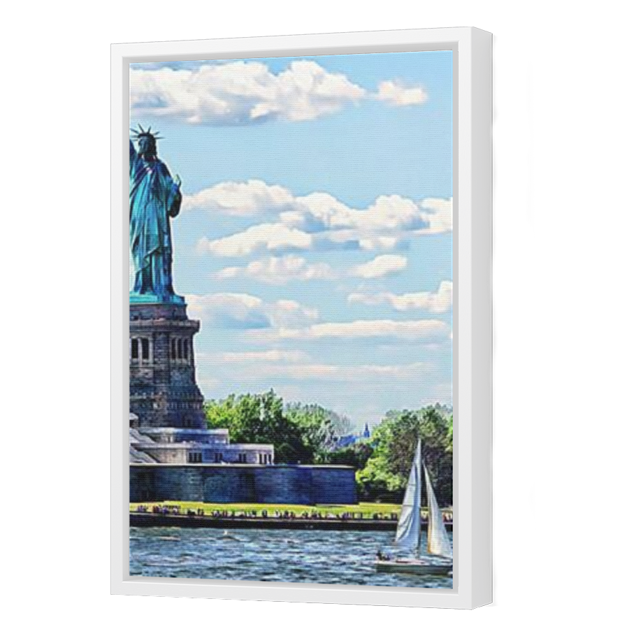 Thumbnail for Canvas - White Floating Frame
