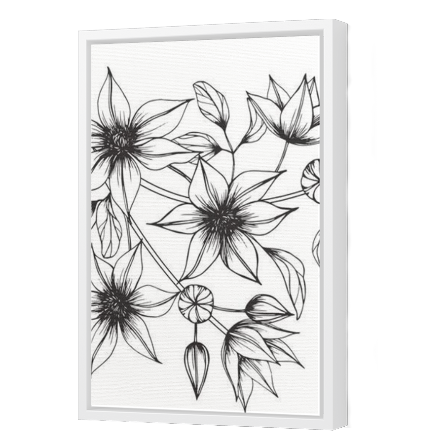 Thumbnail for Canvas - White Floating Frame