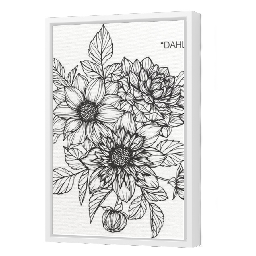 Thumbnail for Canvas - White Floating Frame