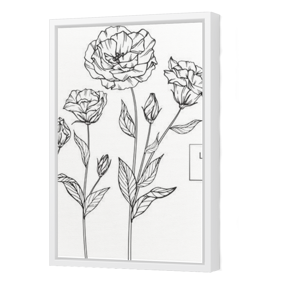 Thumbnail for Canvas - White Floating Frame