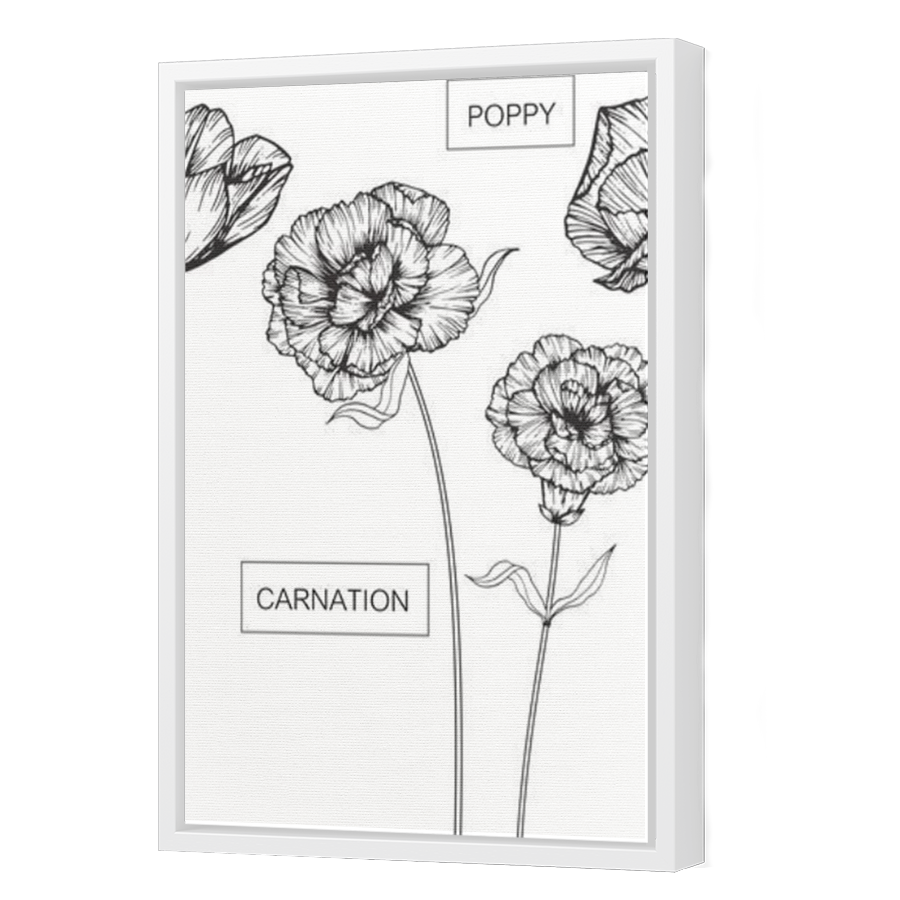 Thumbnail for Canvas - White Floating Frame