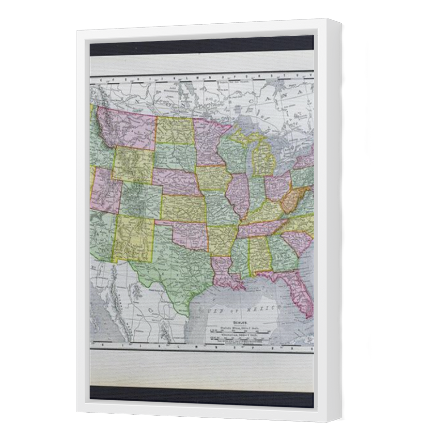 Thumbnail for Canvas - White Floating Frame