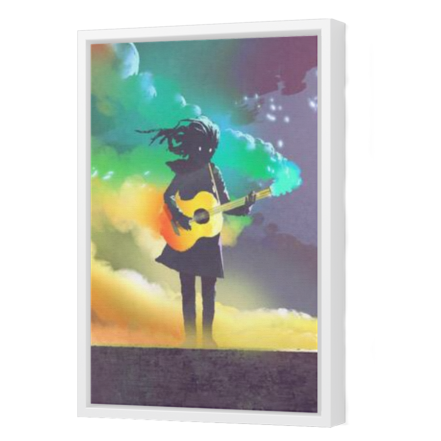 Thumbnail for Canvas - White Floating Frame