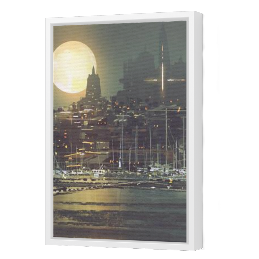 Thumbnail for Canvas - White Floating Frame