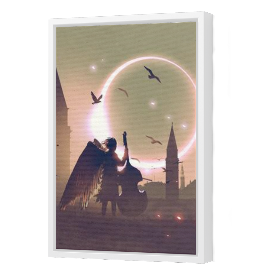 Thumbnail for Canvas - White Floating Frame