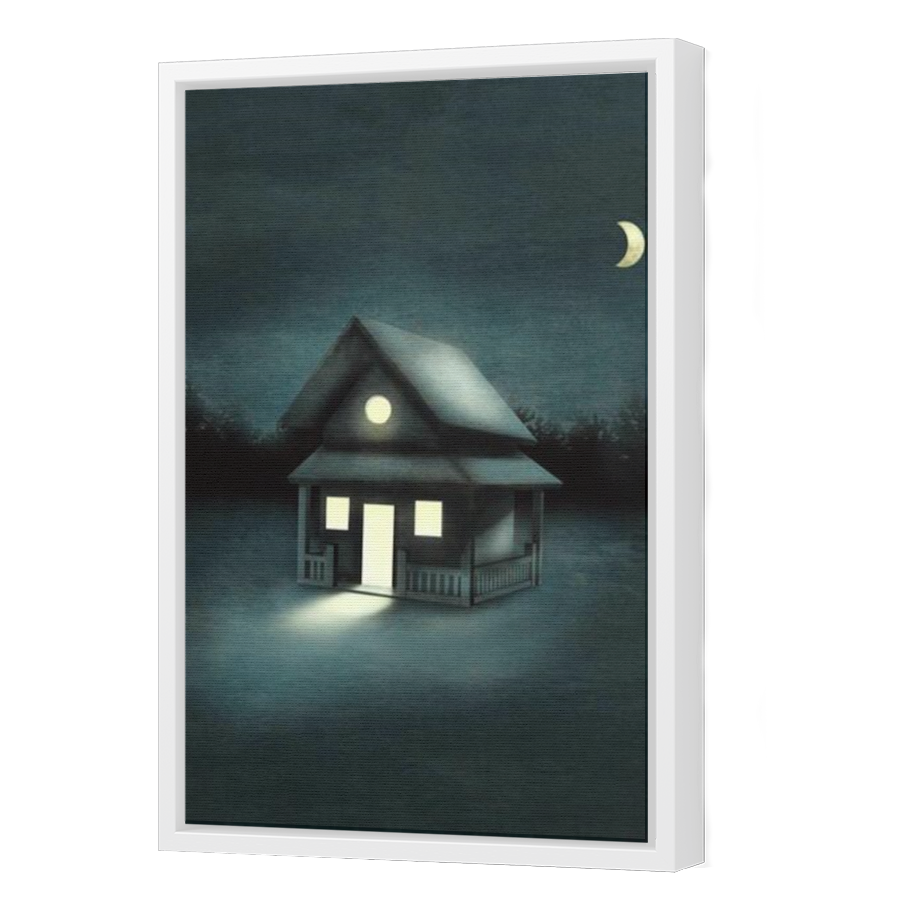 Thumbnail for Canvas - White Floating Frame