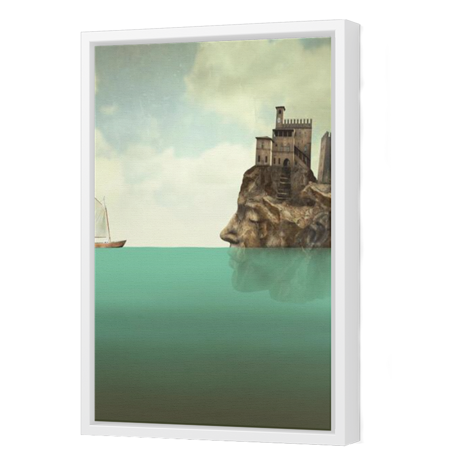 Thumbnail for Canvas - White Floating Frame