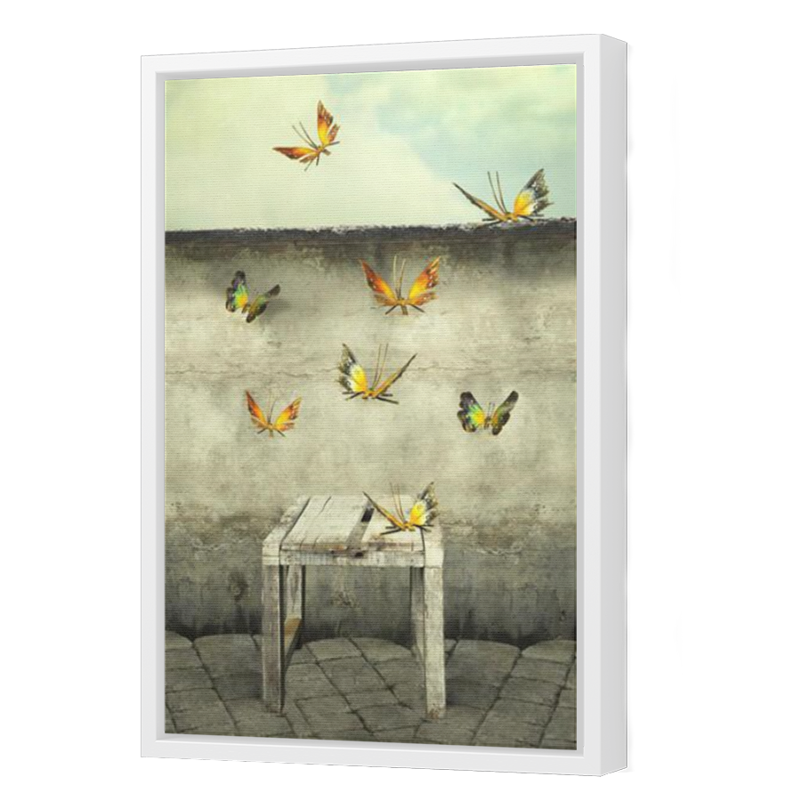 Thumbnail for Canvas - White Floating Frame