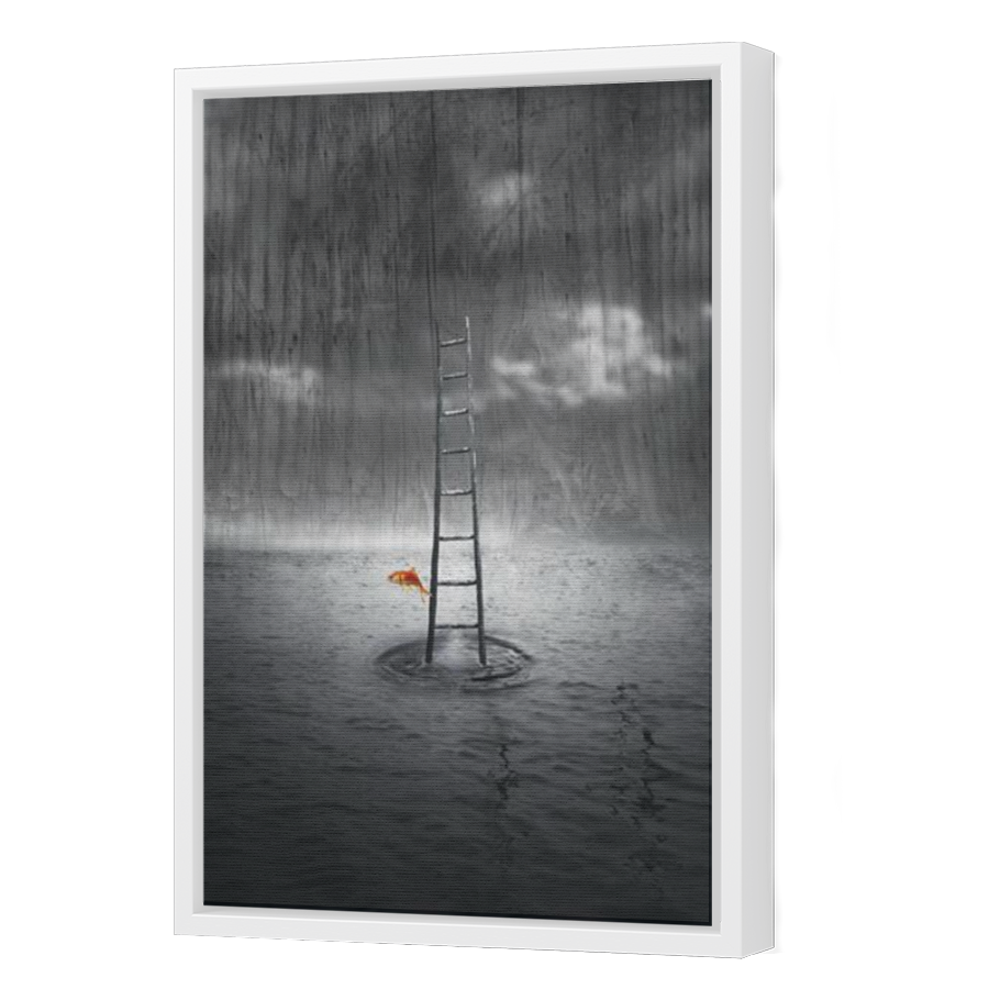 Thumbnail for Canvas - White Floating Frame