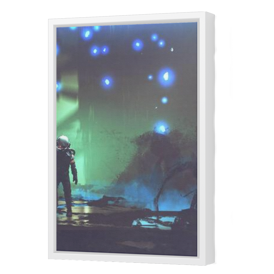 Thumbnail for Canvas - White Floating Frame