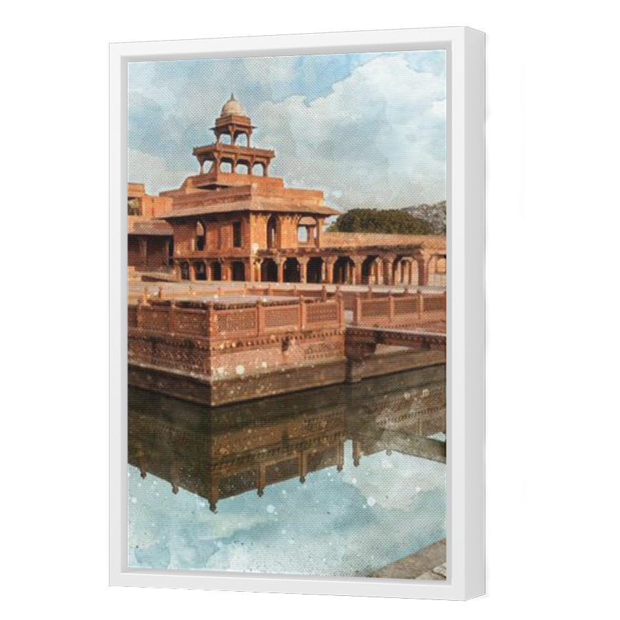 Thumbnail for Canvas - White Floating Frame