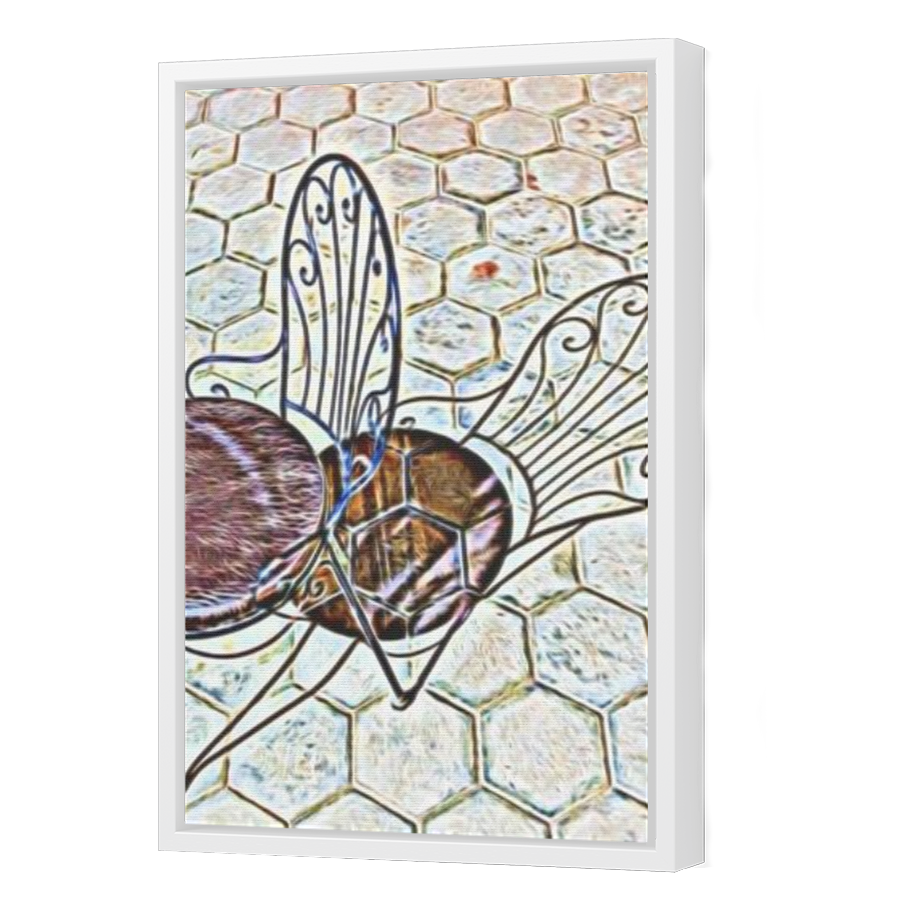 Thumbnail for Canvas - White Floating Frame