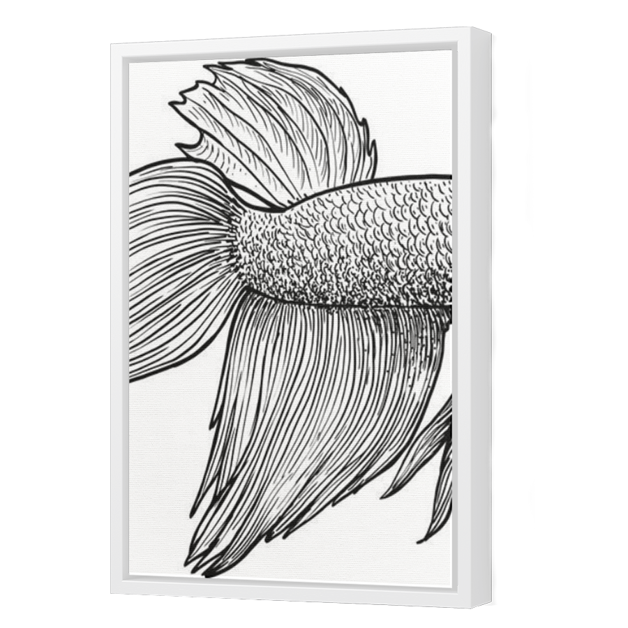 Thumbnail for Canvas - White Floating Frame