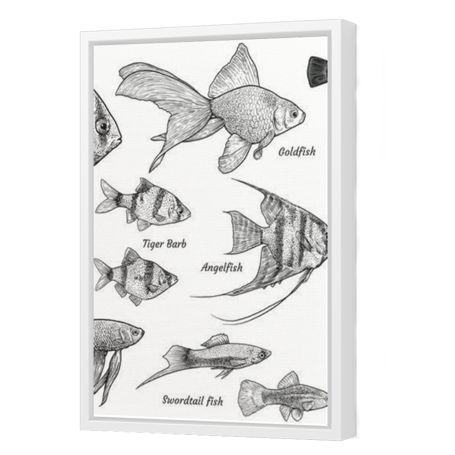 Thumbnail for Canvas - White Floating Frame