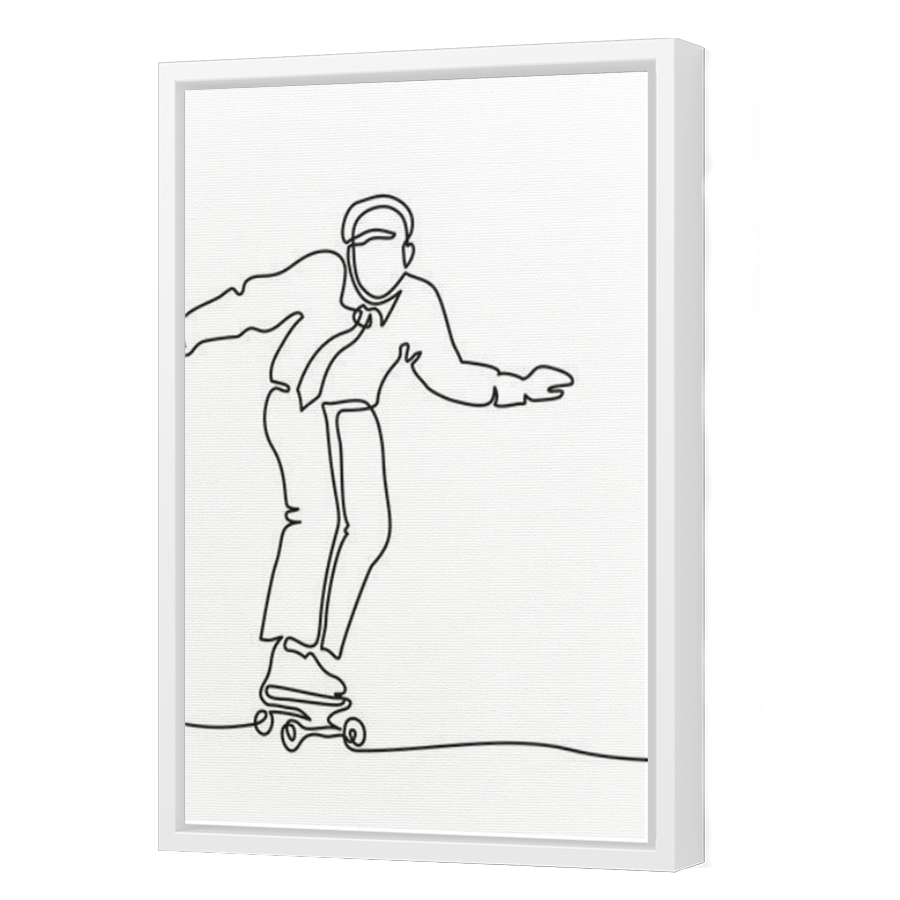 Thumbnail for Canvas - White Floating Frame