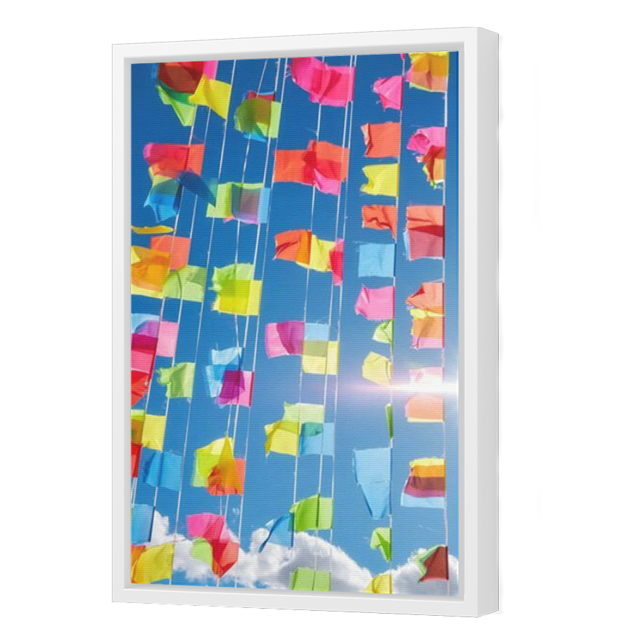 Thumbnail for Canvas - White Floating Frame