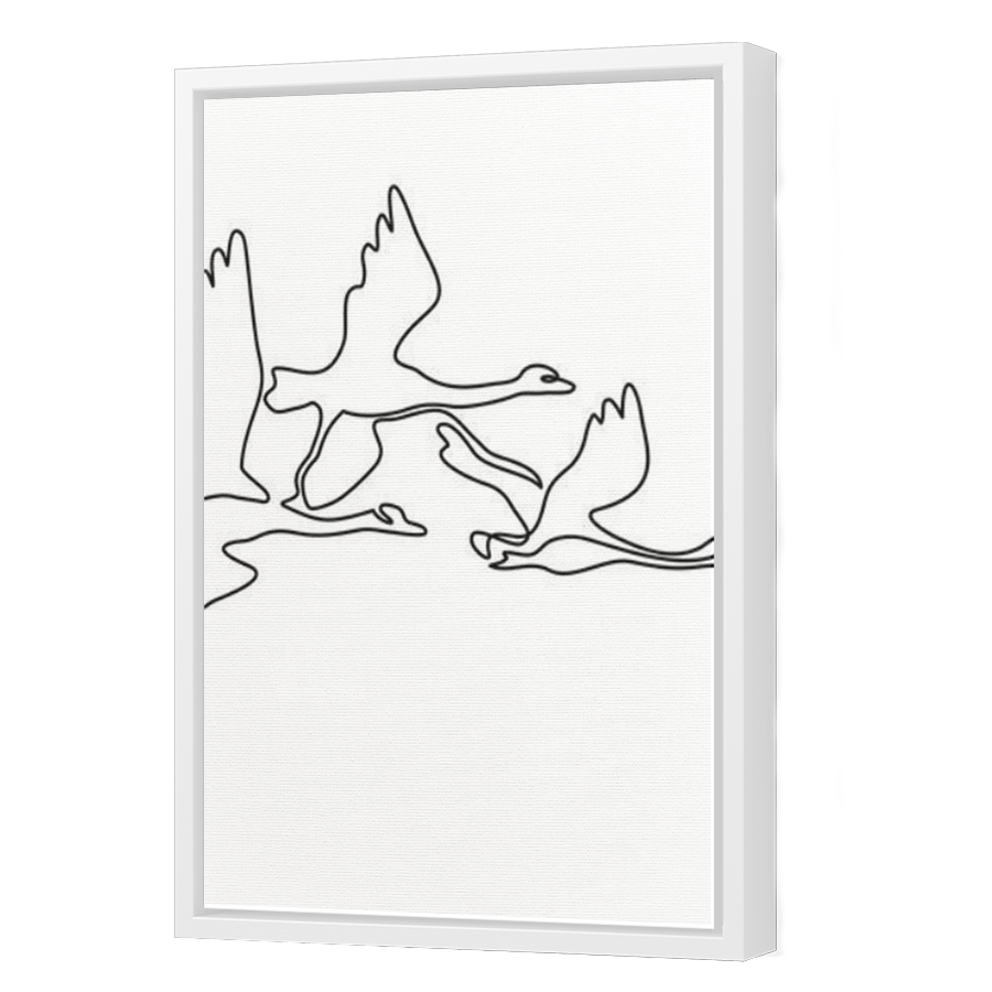 Thumbnail for Canvas - White Floating Frame