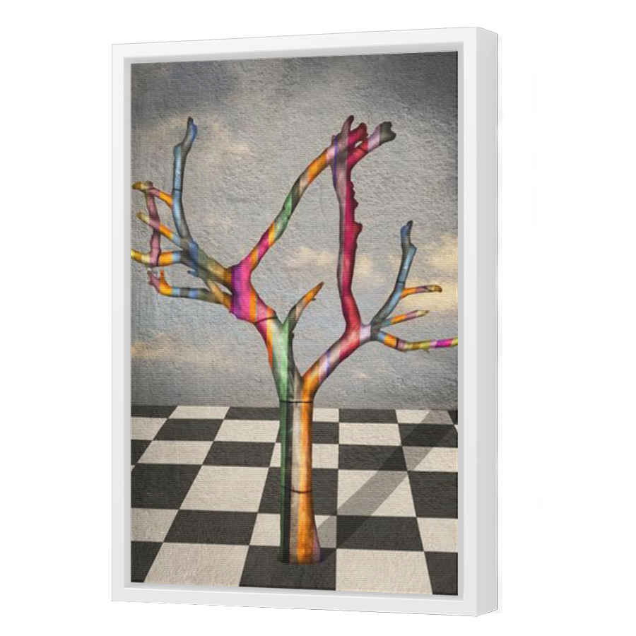 Thumbnail for Canvas - White Floating Frame