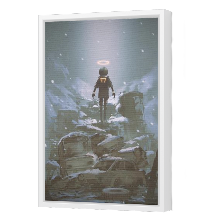 Thumbnail for Canvas - White Floating Frame