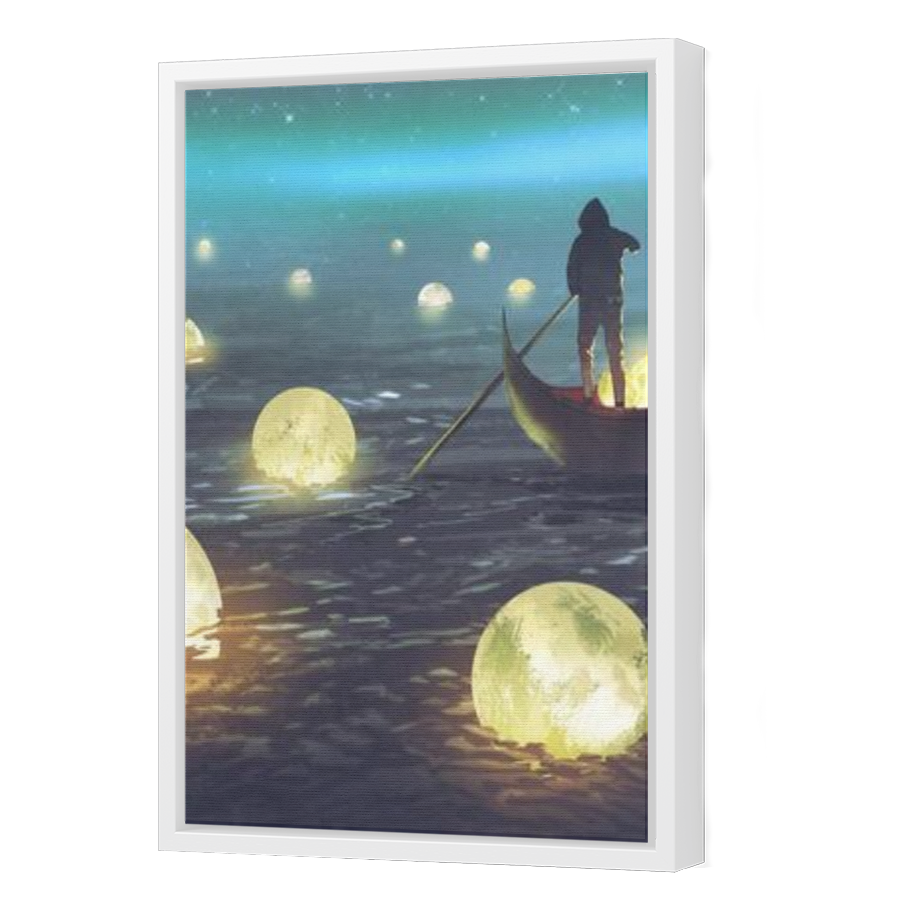 Thumbnail for Canvas - White Floating Frame