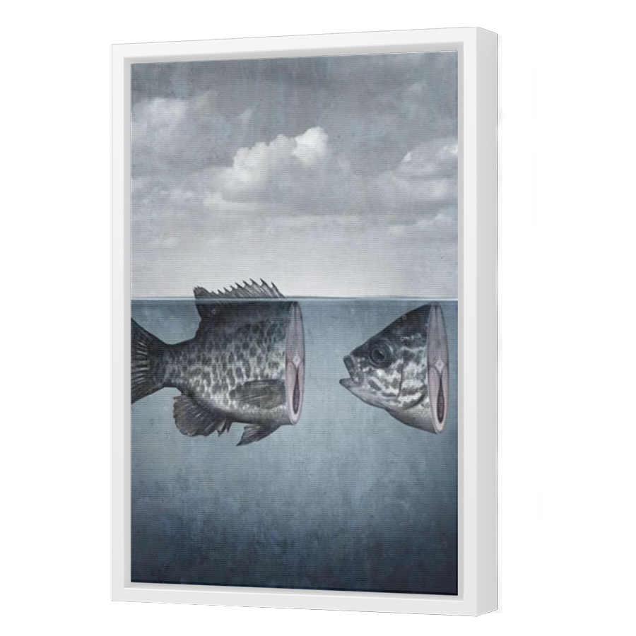 Thumbnail for Canvas - White Floating Frame