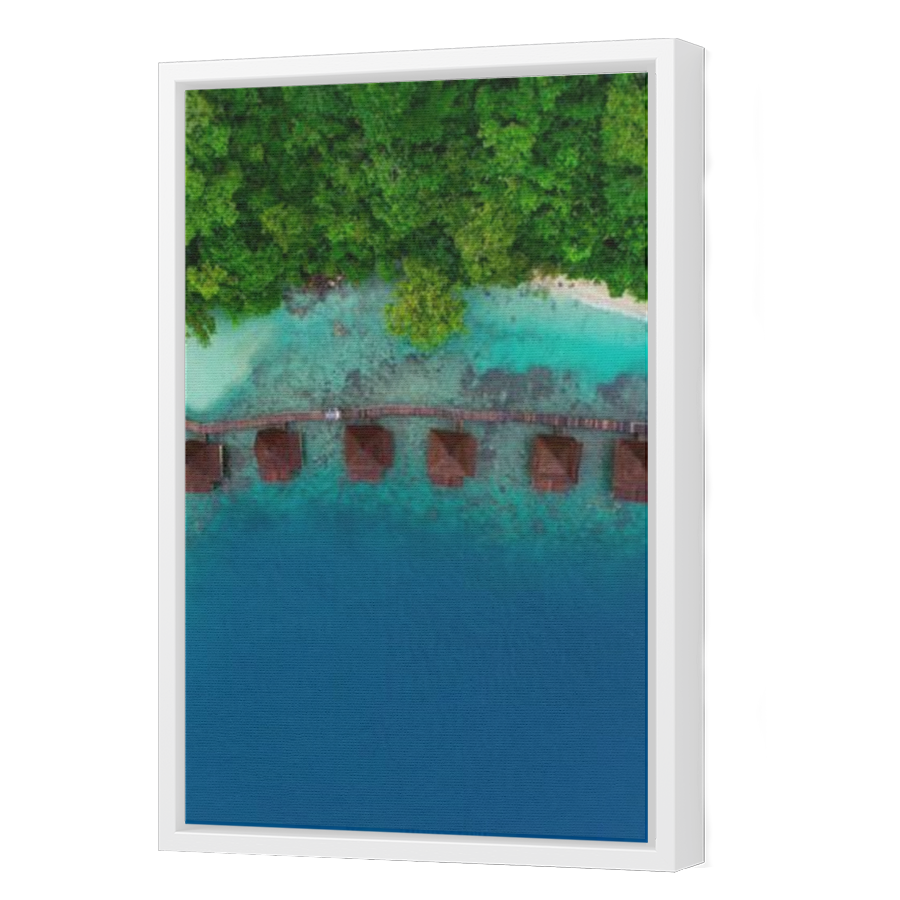 Thumbnail for Canvas - White Floating Frame