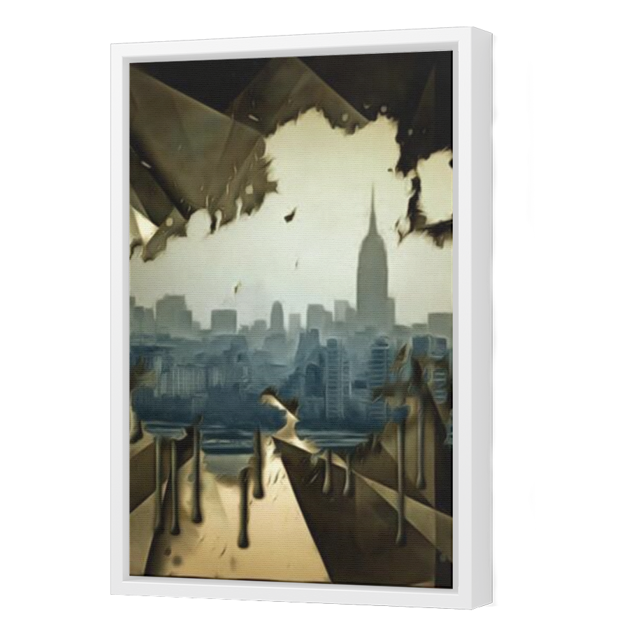 Thumbnail for Canvas - White Floating Frame