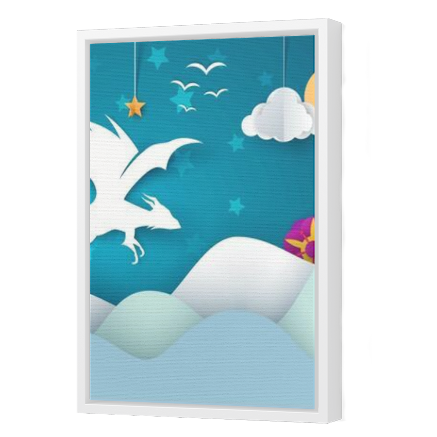 Thumbnail for Canvas - White Floating Frame