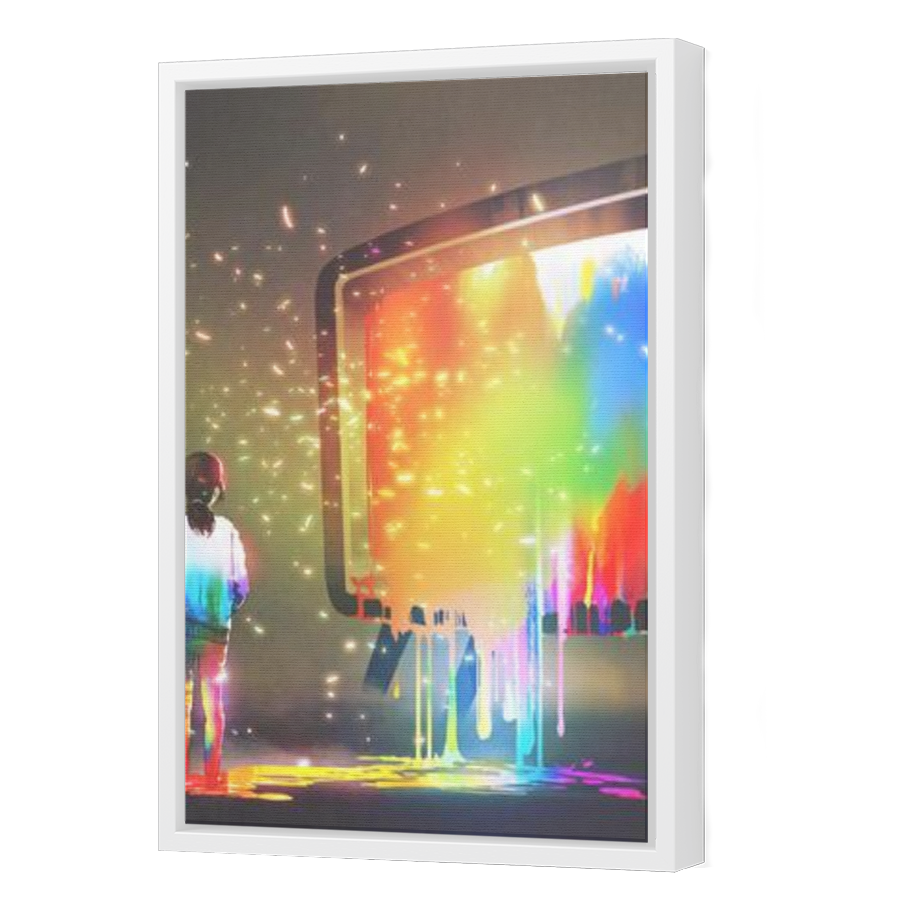 Thumbnail for Canvas - White Floating Frame