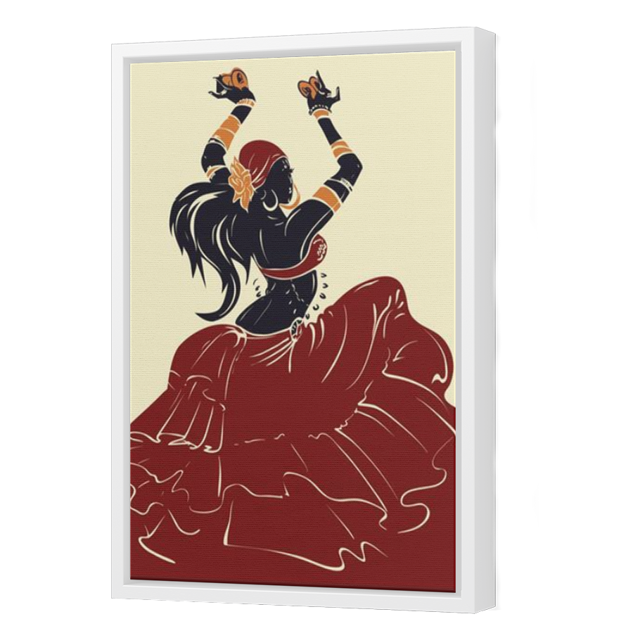 Thumbnail for Canvas - White Floating Frame