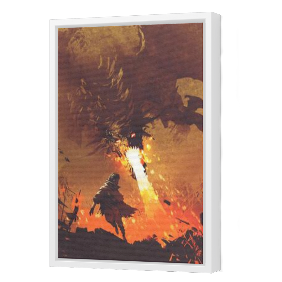 Thumbnail for Canvas - White Floating Frame