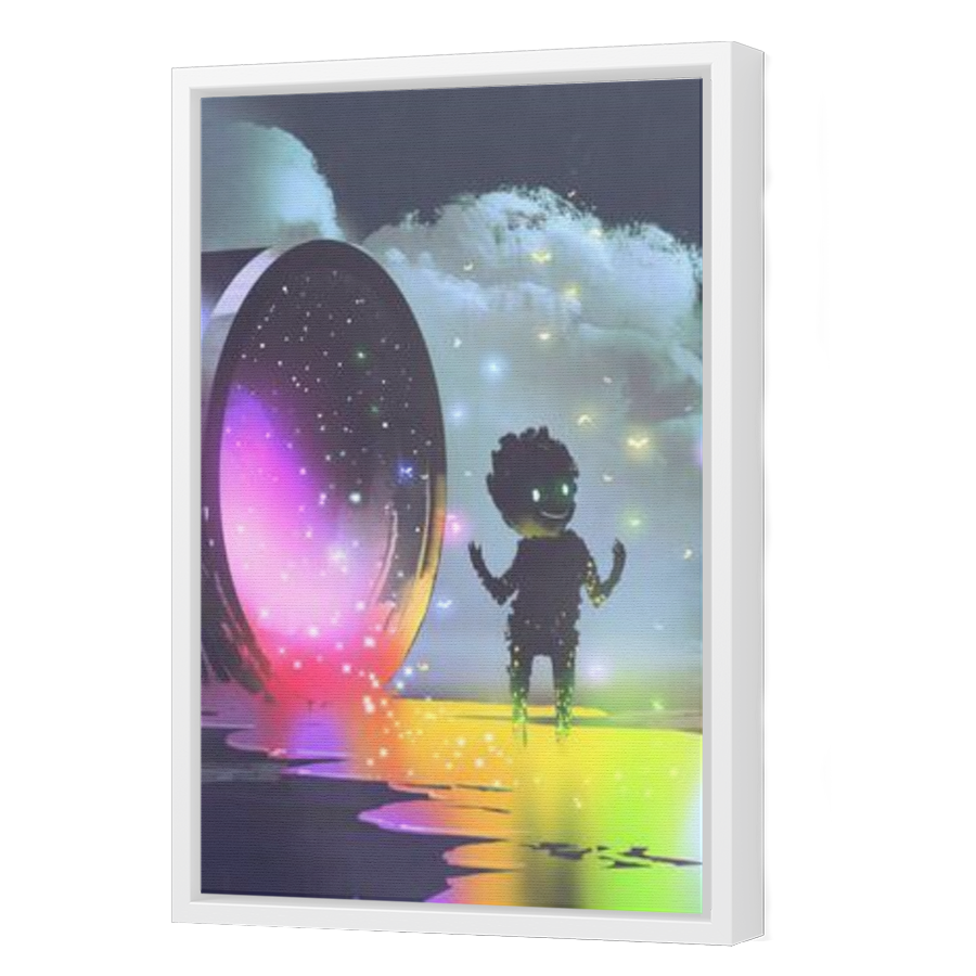 Thumbnail for Canvas - White Floating Frame