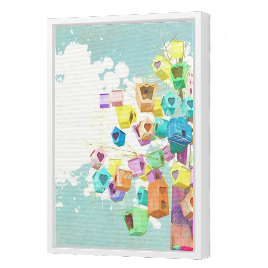 Thumbnail for Canvas - White Floating Frame