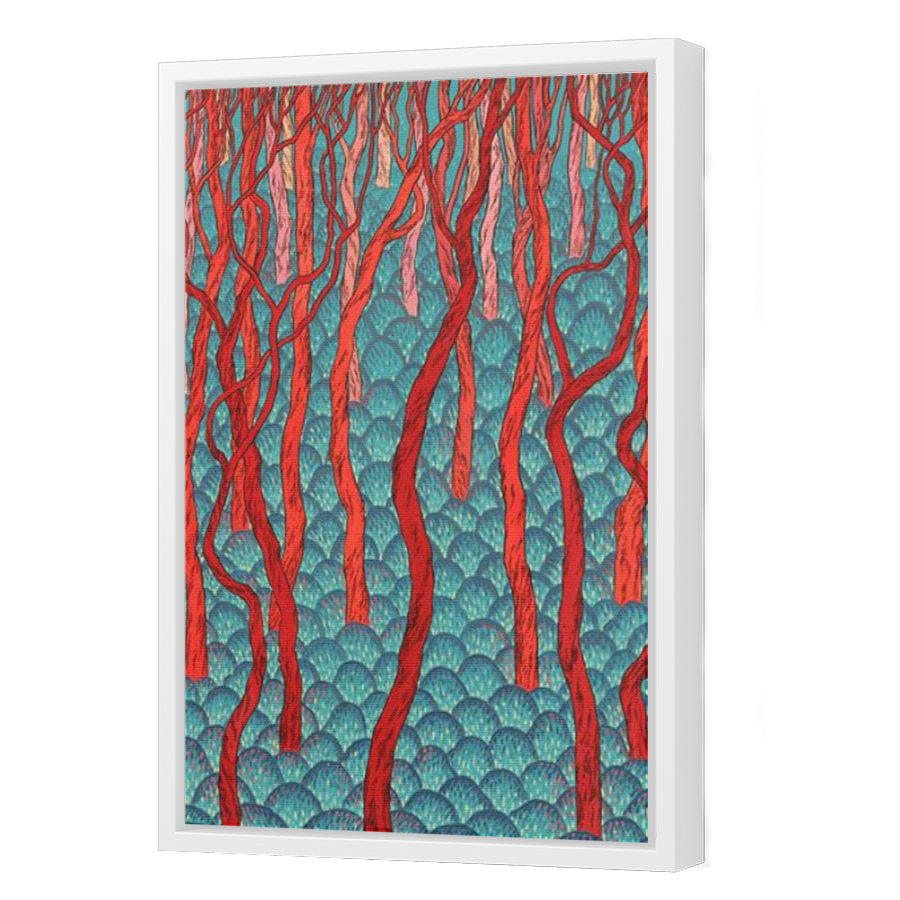Thumbnail for Canvas - White Floating Frame