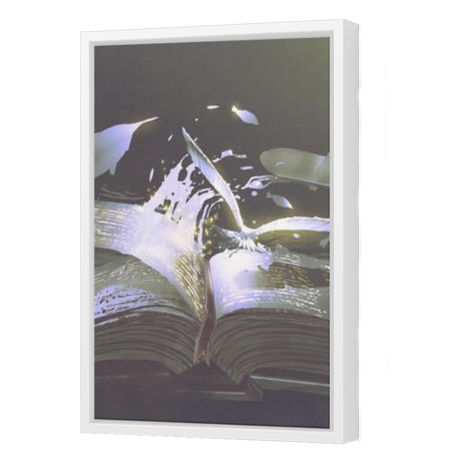Thumbnail for Canvas - White Floating Frame
