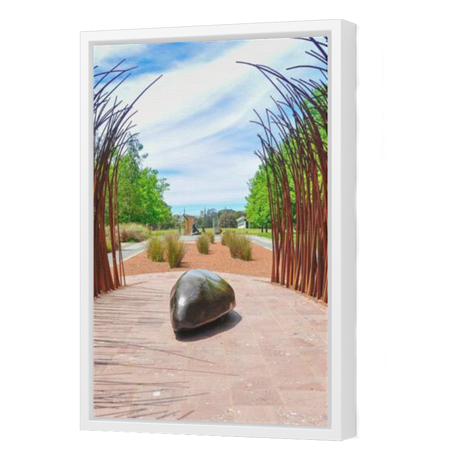 Thumbnail for Canvas - White Floating Frame