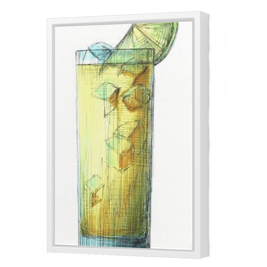 Thumbnail for Canvas - White Floating Frame