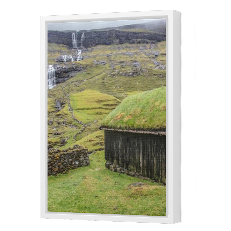 Thumbnail for Canvas - White Floating Frame